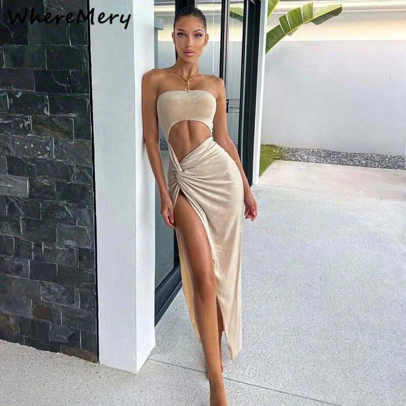 Starlight Slit Maxi Dress