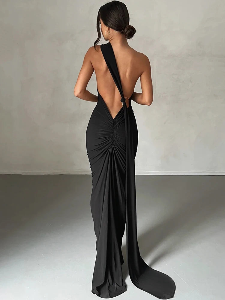 Elegant rouched dress
