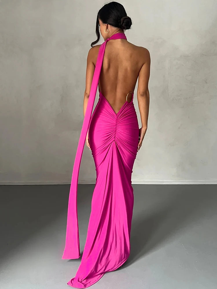 Elegant rouched dress