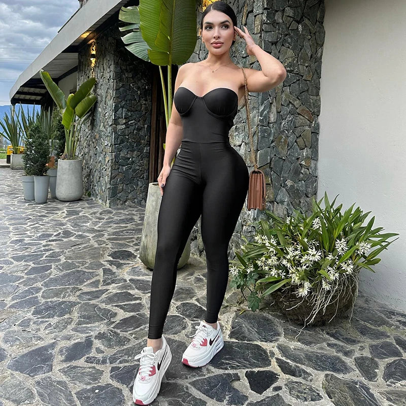 Strap & Backless Jumpsuit