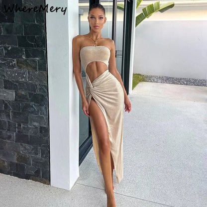 Starlight Slit Maxi Dress